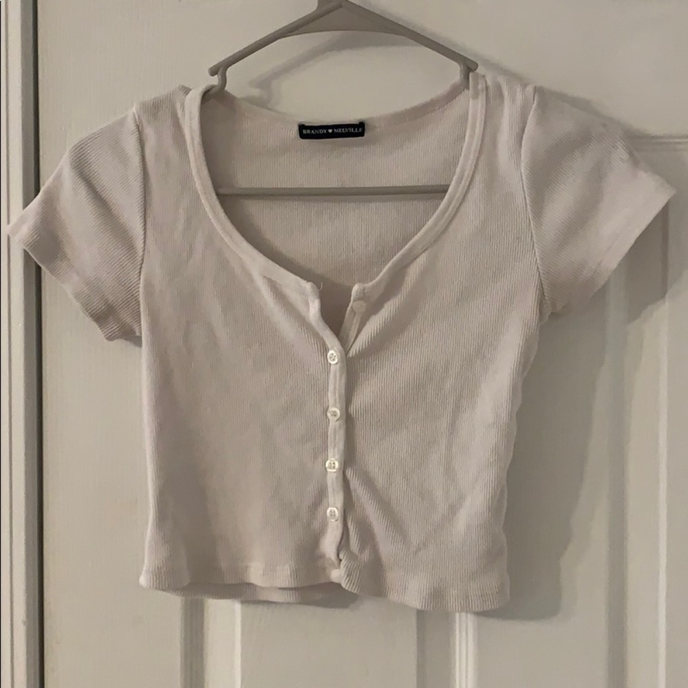 brandy melville cropped shirt